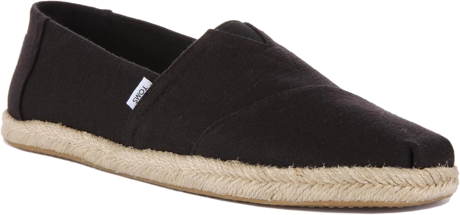 Туфли TOMS Men's Alpargata Rope 10017677 - tan chambray, Blue Grey