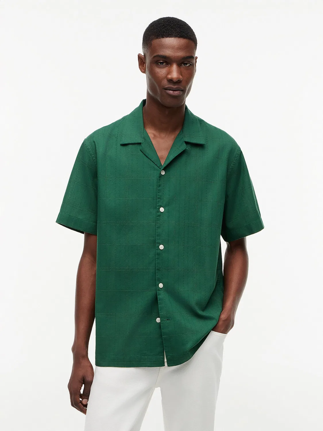 Удобная рубашка на пуговицах Tommy Hilfiger, Green — фото 2