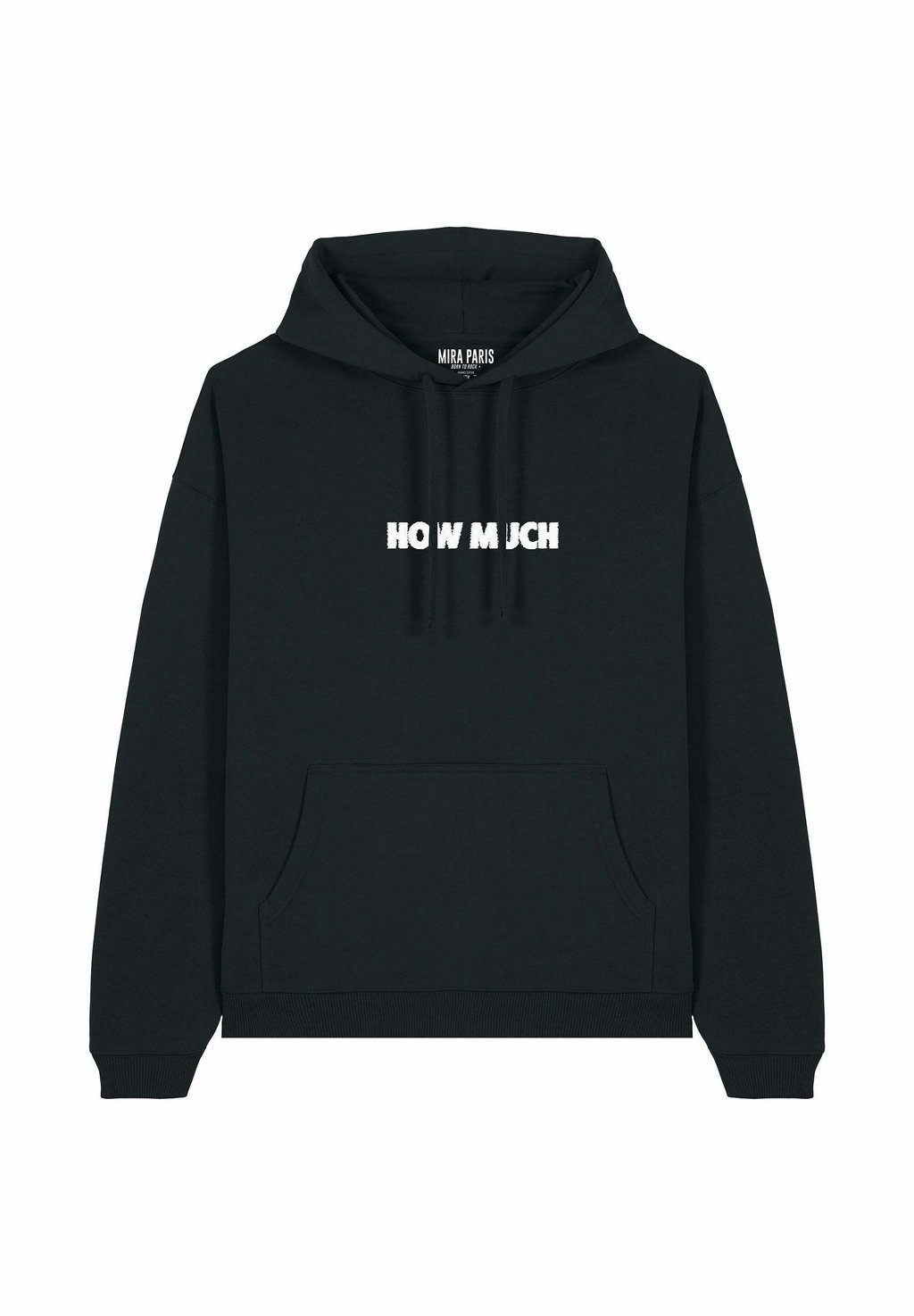 

Толстовка HOW MUCH EMBROIDERY UNISEX - Hoodie Mira Paris, черный