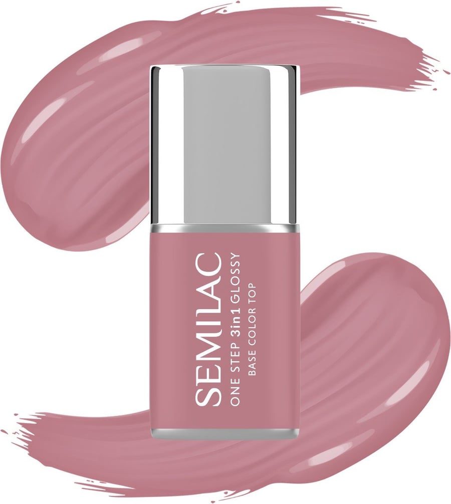 

SEMILAC One Step Glossy 3in1 Hybrid Nail Polish S201 Earth Pink 7 мл