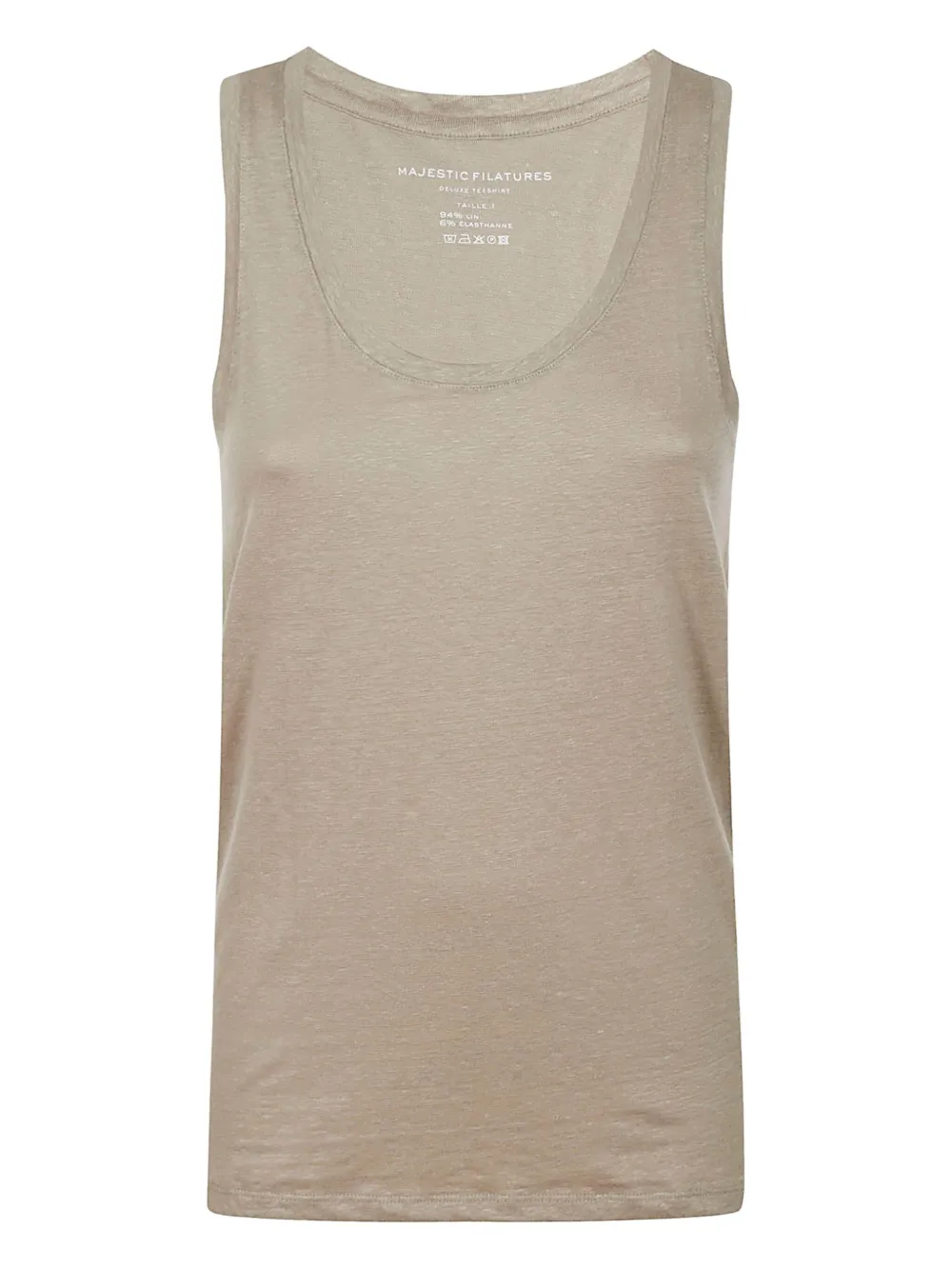 

Топ с U-образным вырезом Majestic Filatures, нейтральный