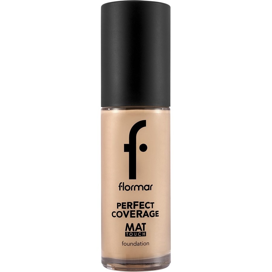 

Тональная основа Flormar Perfect Coverage Mat Touch, 308 Fair Ivory / 30 ml