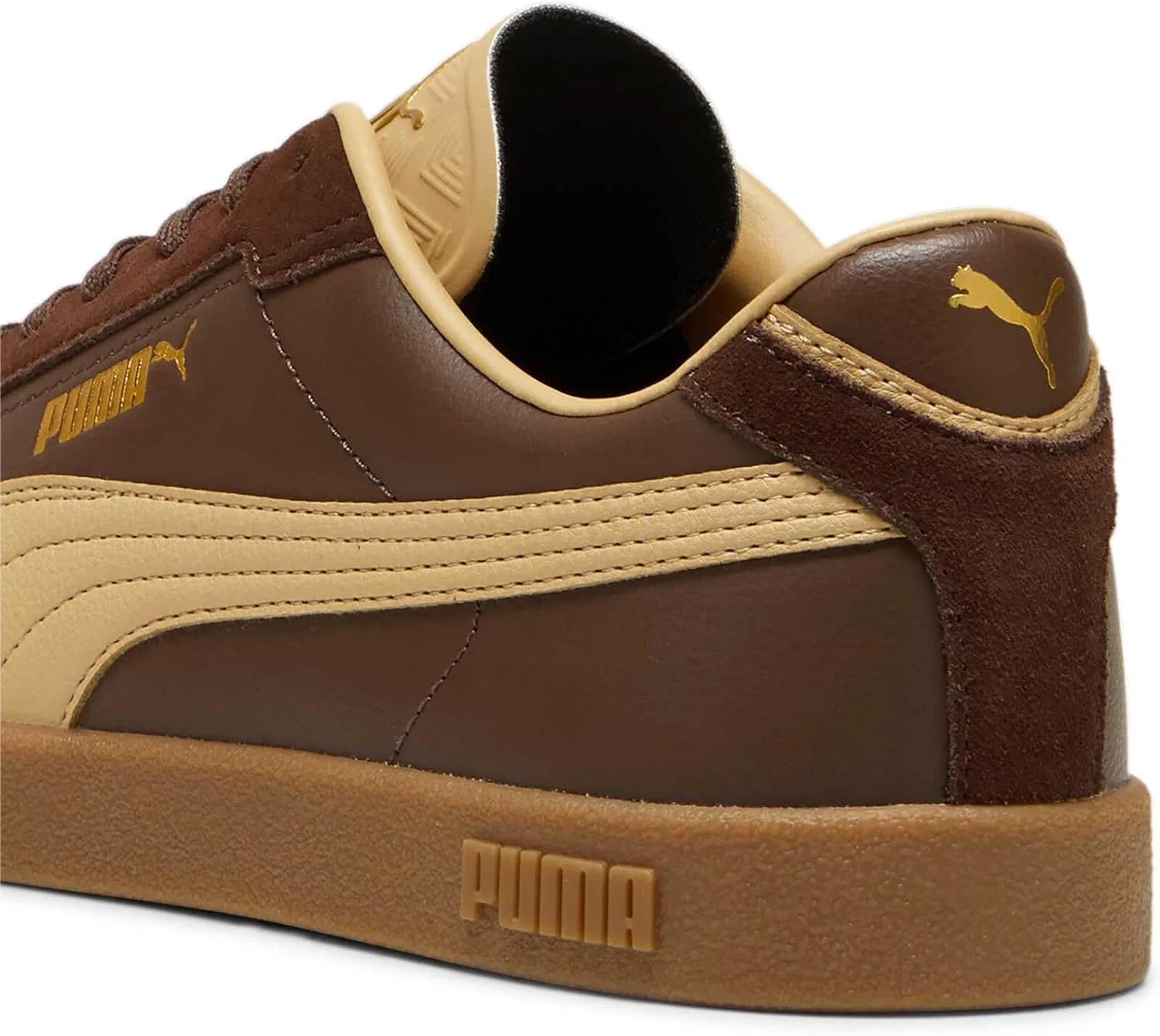 PUMA Унисекс кроссовки Puma Club II Era, Espresso Brown Sand Dune Puma Gold — фото 4