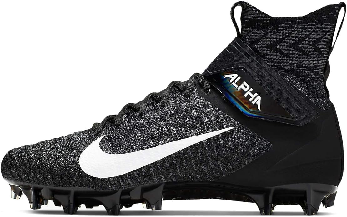 Футбольные бутсы Nike Alpha Menace Elite 2 для мужчин, черный/белый/темно-серый