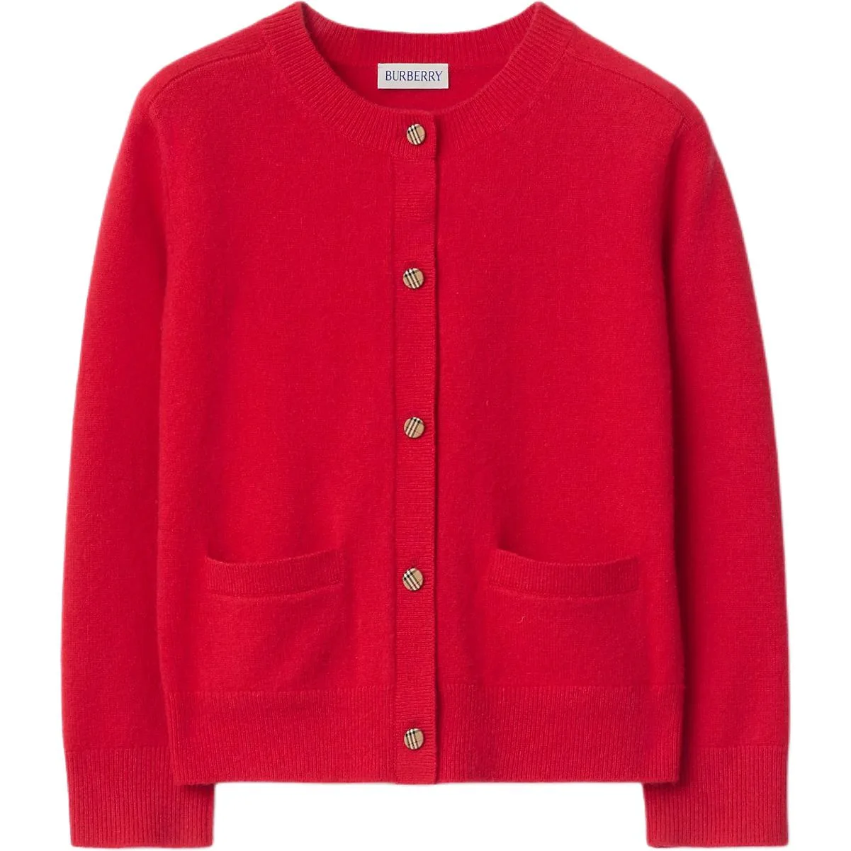 Детский свитер Crew Neck Moderate Burberry, красный