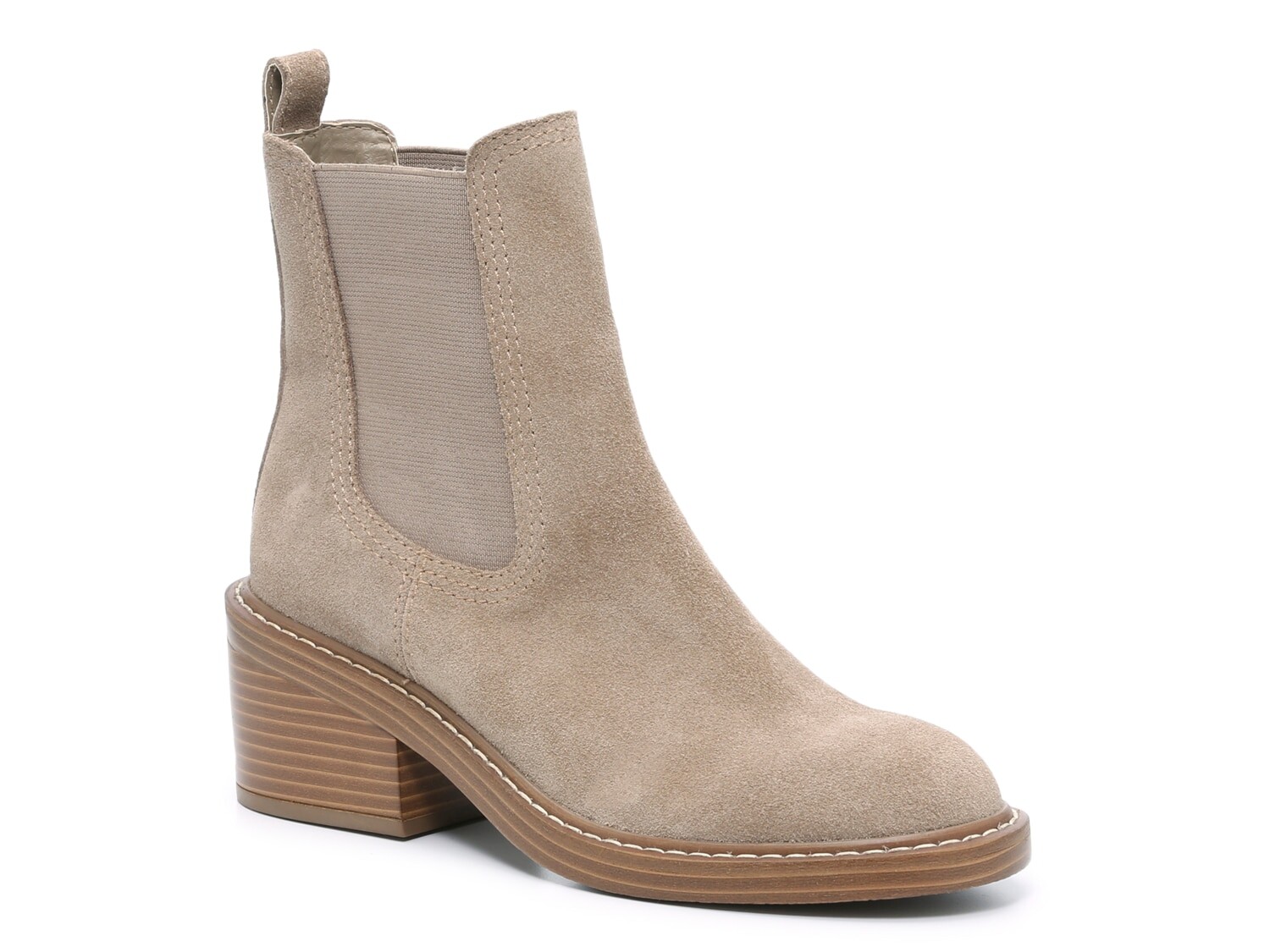

Ботинки-челси замшевые Steve Madden Laurely, серо-коричневый