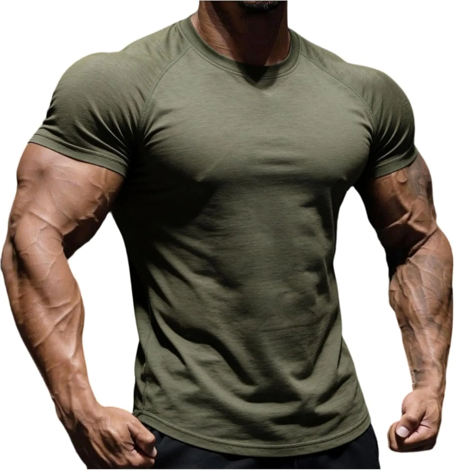 

Футболка мужская Wenkomg1, короткий рукав, Muscle Fit, Crewneck, Stretch, S-2XL