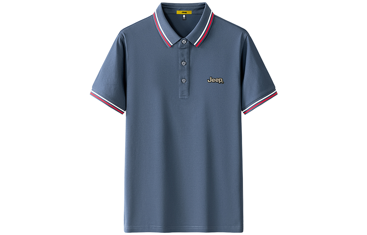 

Мужская поло Jeep, серо-голубой