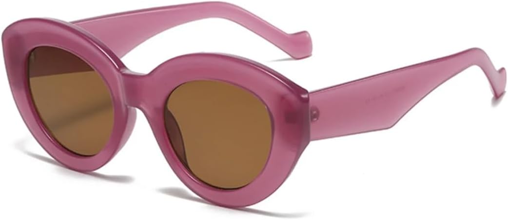 

Популярные модные солнцезащитные очки большого размера «кошачий глаз» для женщин, ретро-очки с леопардовым принтом, солнцезащитные очки UV400 для мужчин, трендовые овальные солнцезащитные очки SZVVBKK, Purple Tea