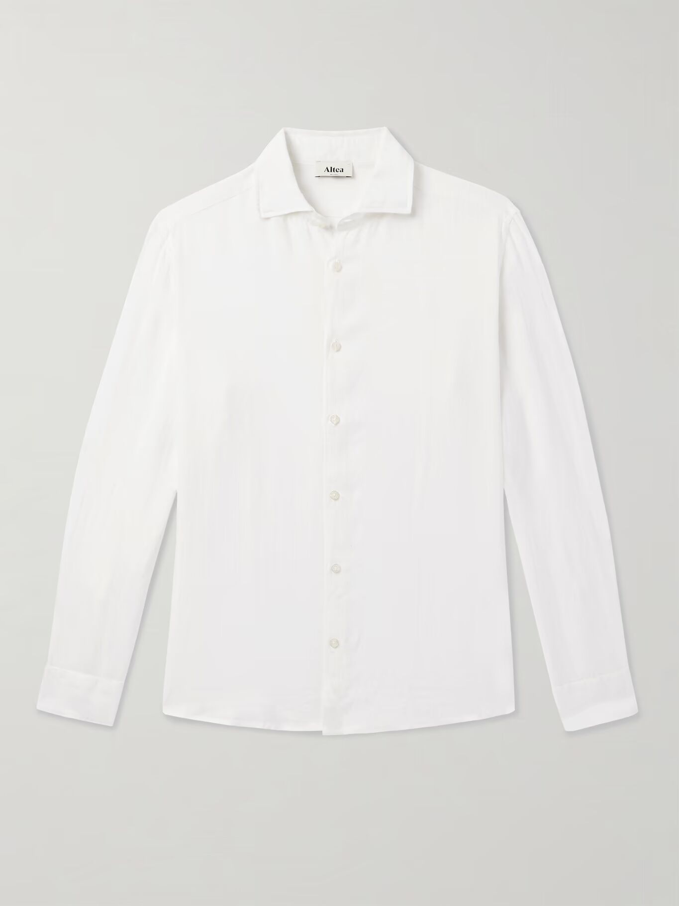 

Рубашка Mercer Slim-Fit из окрашенного в готовом виде льна ALTEA, белый