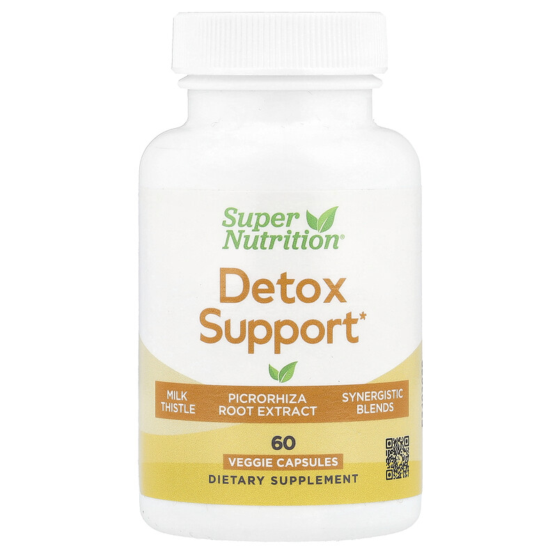 

Super Nutrition, добавка для поддержки детоксикации, 60 растительных капсул
