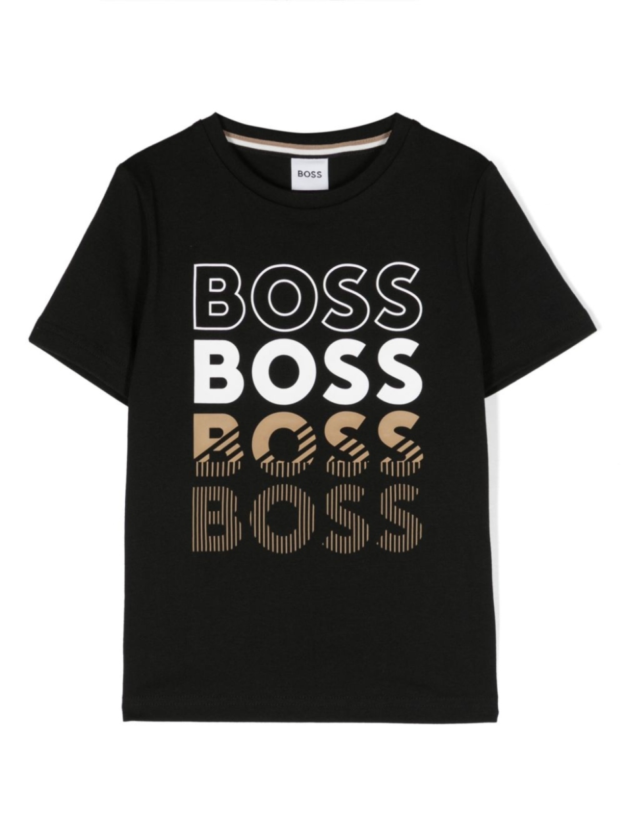 

BOSS Kidswear футболка с логотипом, черный