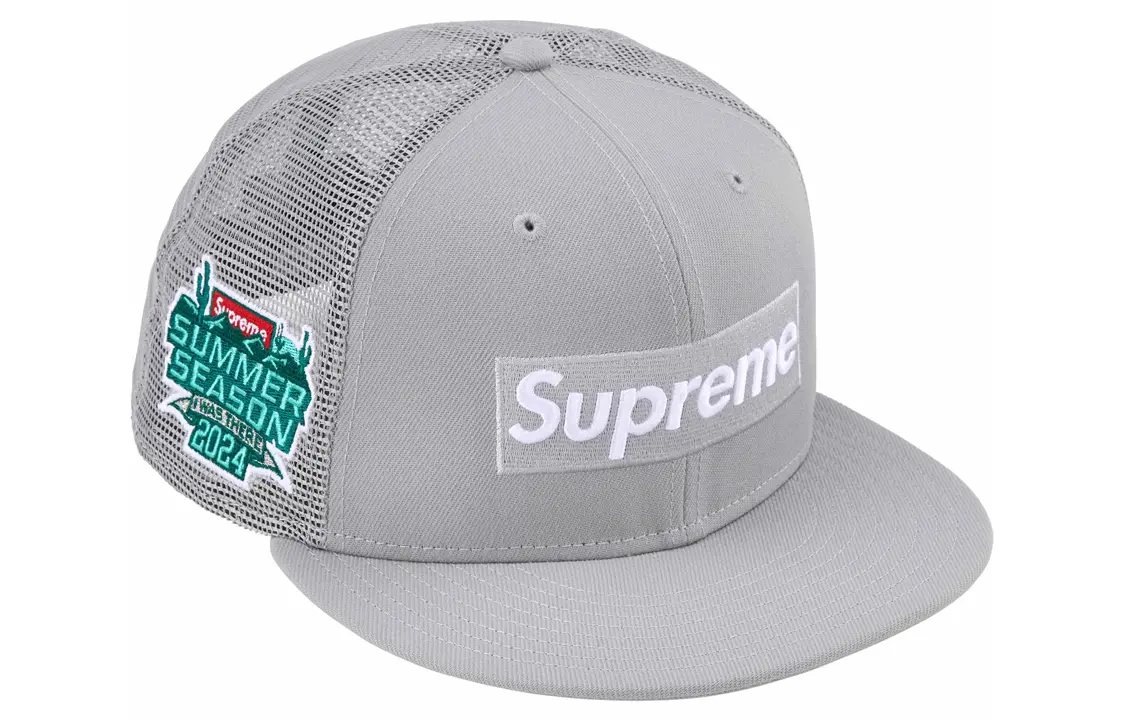 

Кепка Supreme с сеточкой, серый