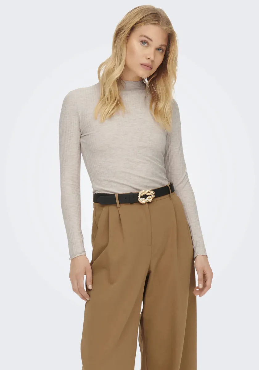 

Only рубашка с длинными рукавами "ONLEMMA L/S HIGH NECK TOP", цвет Pumice Stone