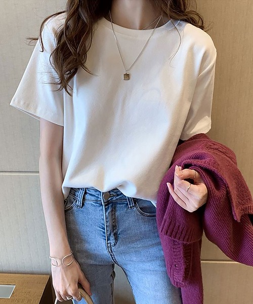 

Футболка с коротким рукавом и круглым вырезом NinaetLina, белый