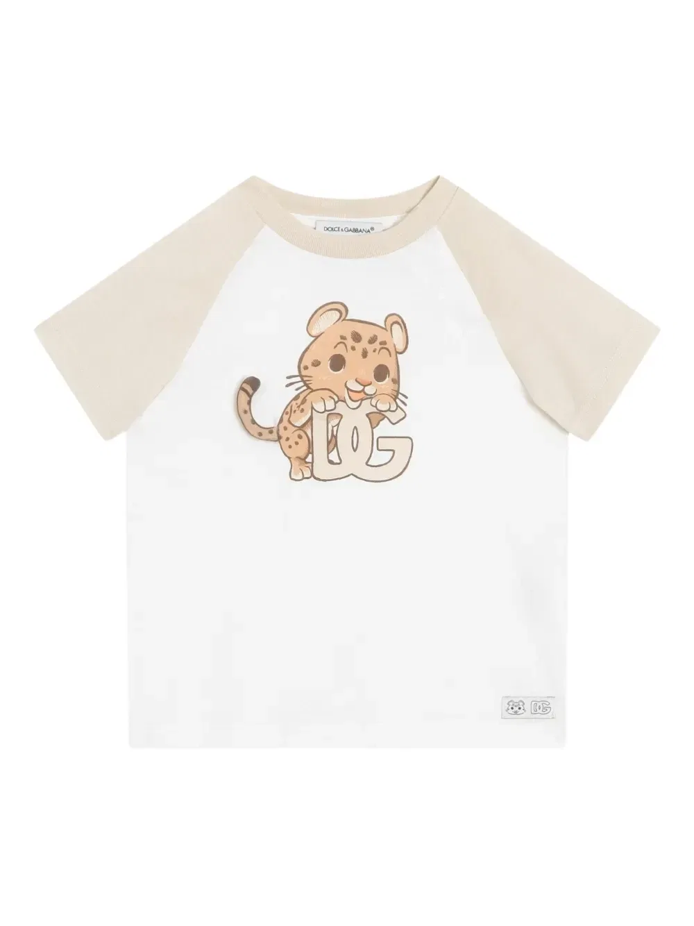 Футболка с рукавами реглан Dolce & Gabbana Kids, белый
