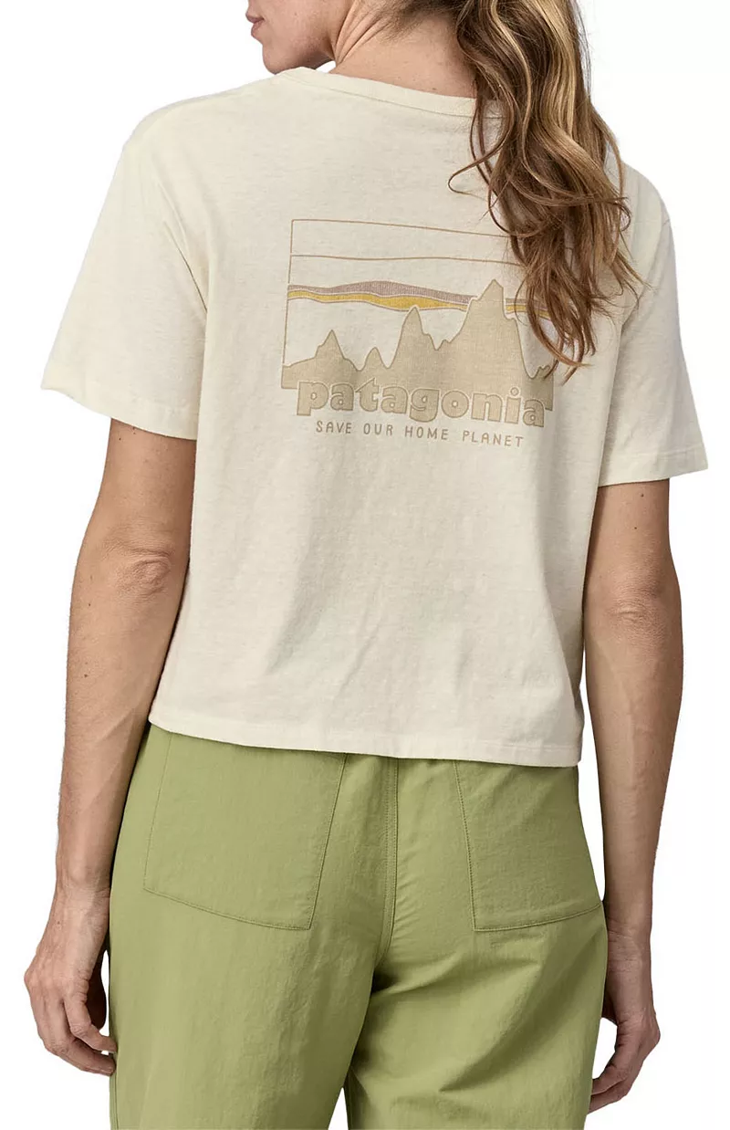 

Женская футболка Patagonia '73 Skyline Easy Cut Responsibili, цвет Birch White