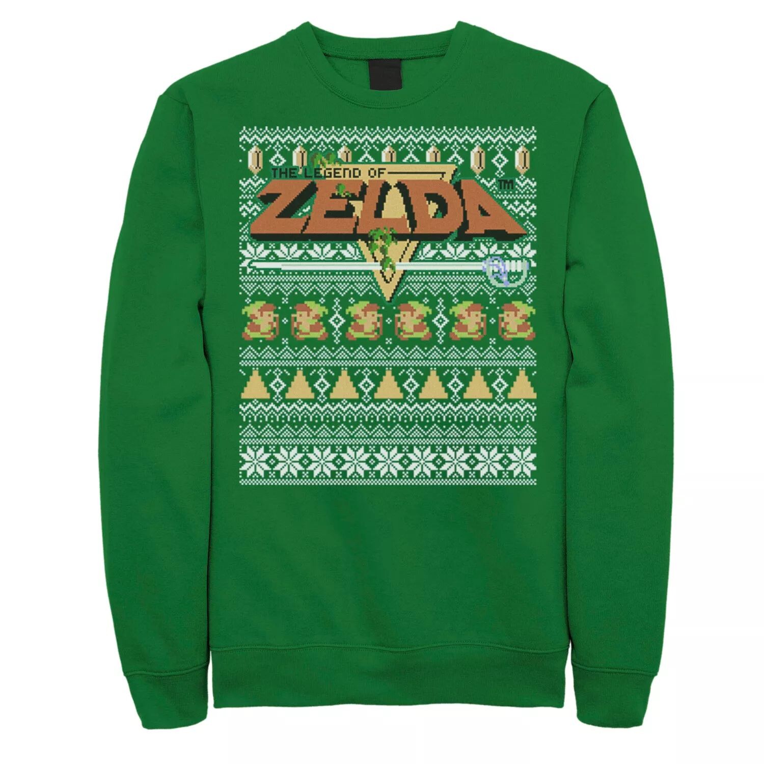 

Мужской свитшот-свитер Nintendo Zelda 8-Bit Ugly Christmas Sweater Licensed Character