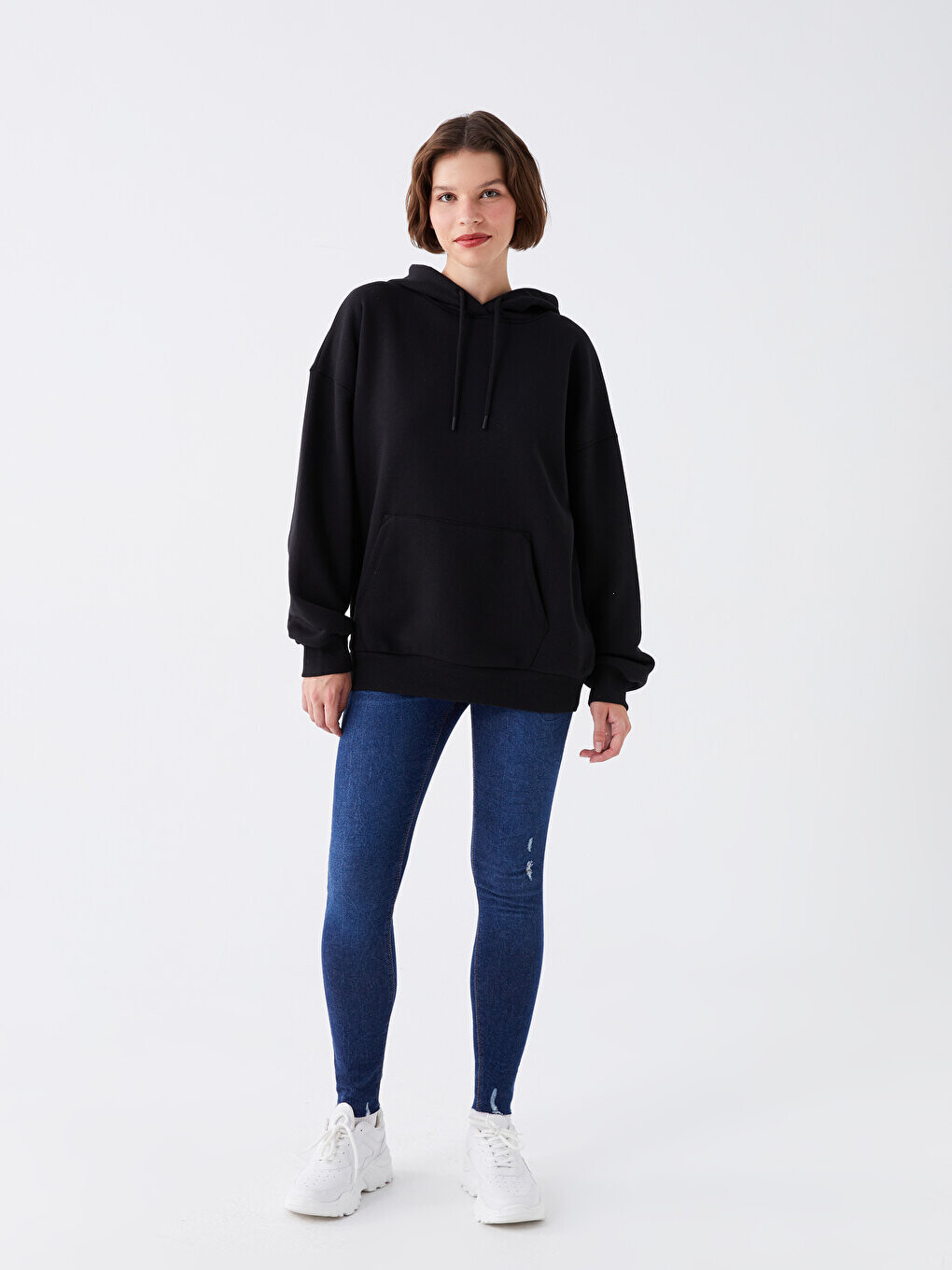 

Супероблегающие женские джинсовые брюки с высокой талией LCW Jeans, темное родео