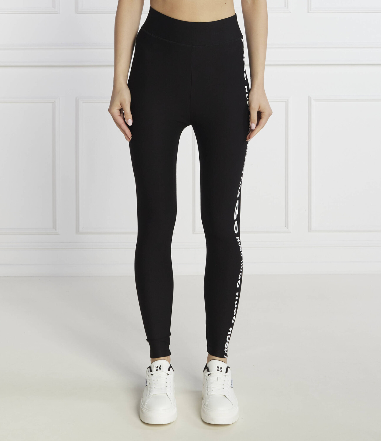 

Леггинсы HUGO Easy 4 Slim Fit, черный