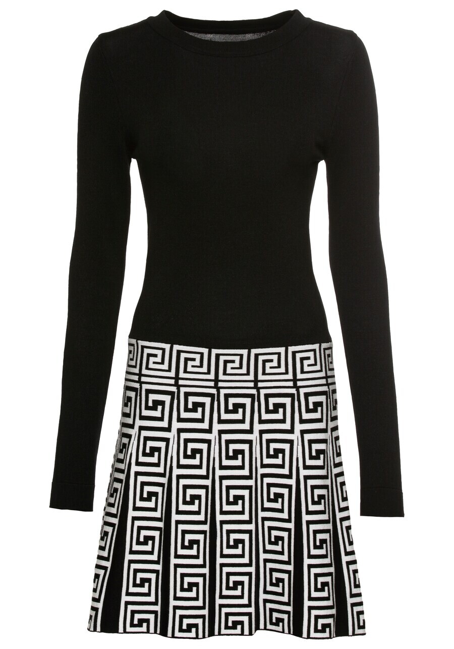 

Вязаное платье MELROSE Knitted dress, черный/белый