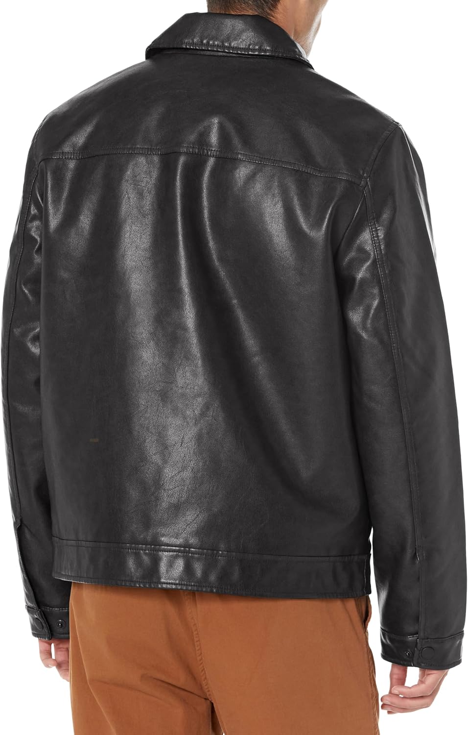 Мужская куртка Trucker из искусственной кожи с двумя карманами от Tommy Hilfiger, Black — фото 2