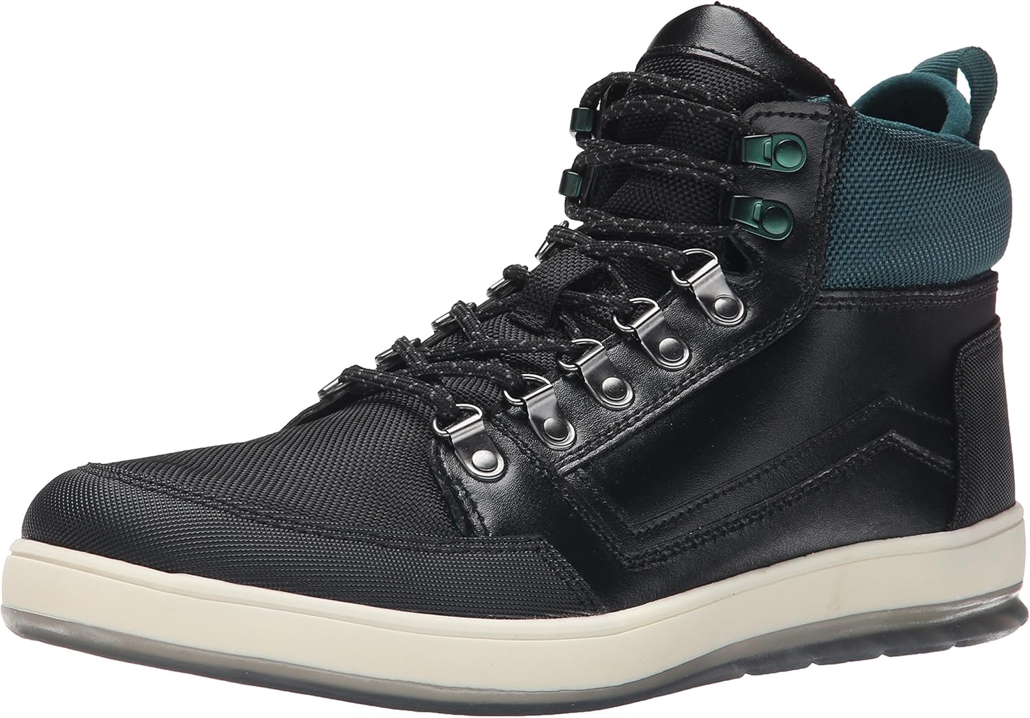 

Calvin Klein Jeans Мужские кроссовки Marshall Leather/Nylon Oxford, Black/Emerald