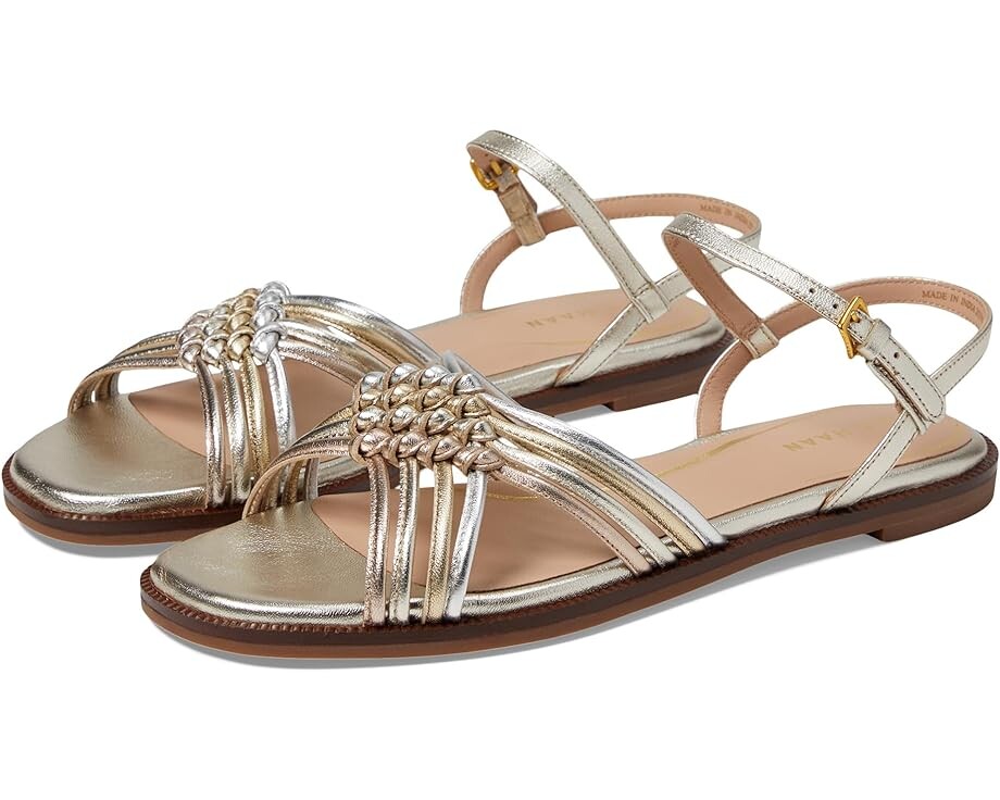 

Сандалии Cole Haan Jitney Knot, цвет Soft Gold/Silver/Rose Gold Talca
