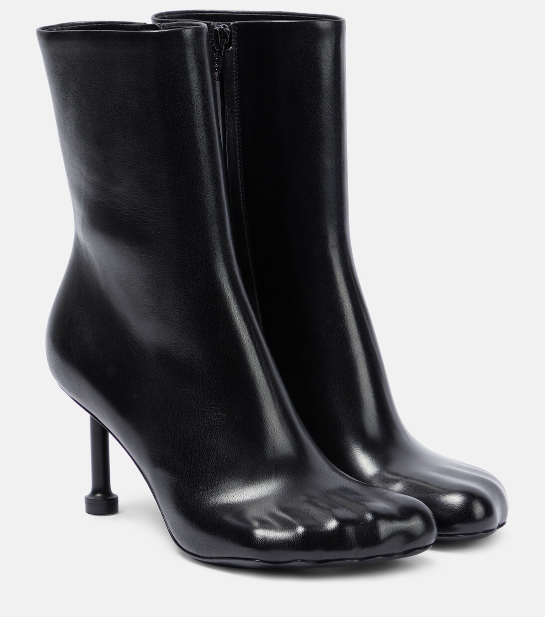 Кожаные ботильоны Balenciaga, черный