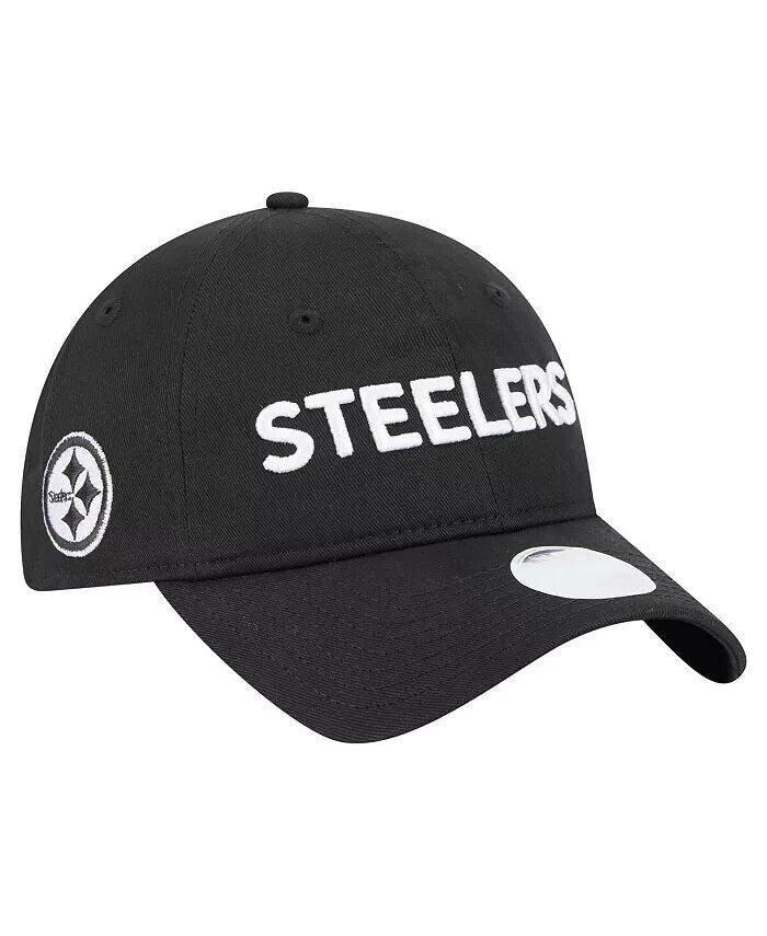 

Женская черная регулируемая кепка Pittsburgh Steelers Cece 9TWENTY New Era