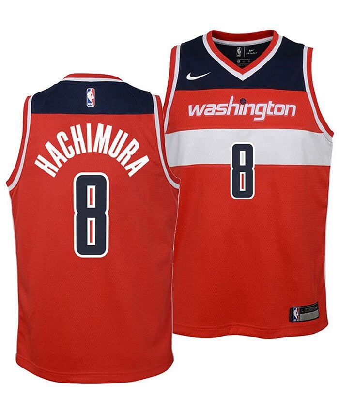 

Джерси Big Boys Руи Хачимура Washington Wizards Icon Swingman Nike, красный