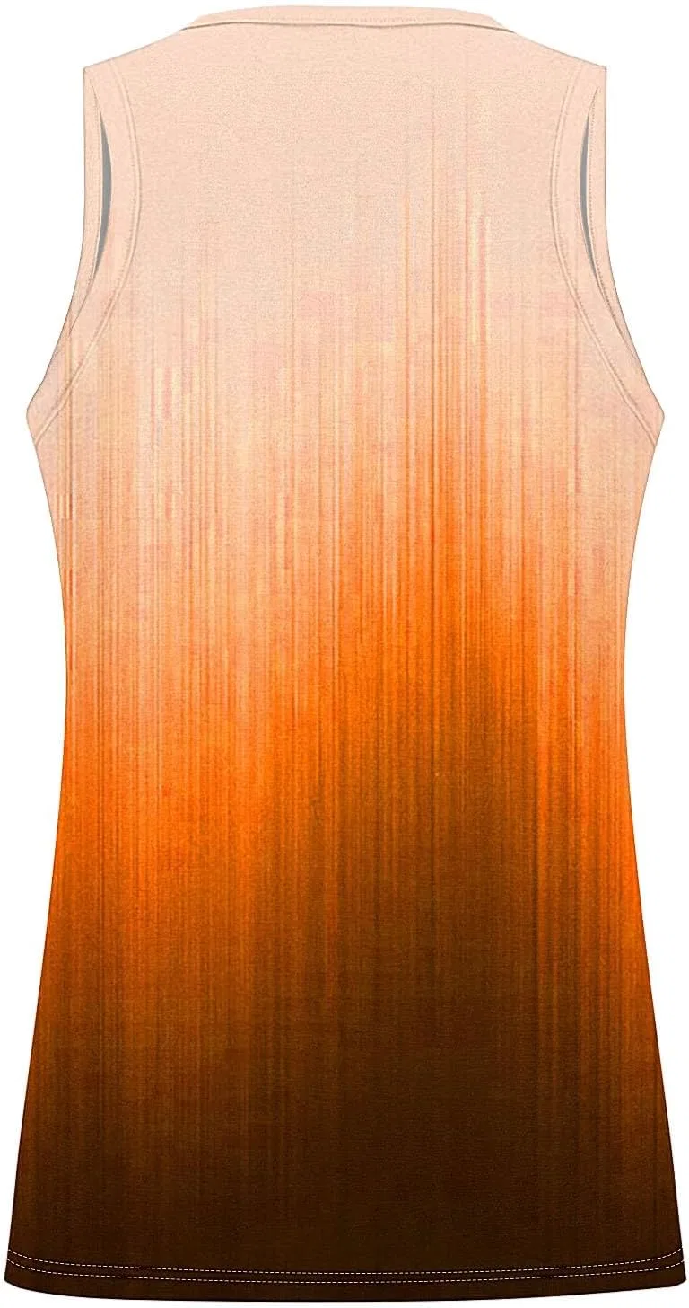 Мужской топ для тренировок Gradient Active Running Tees Orange — фото 3