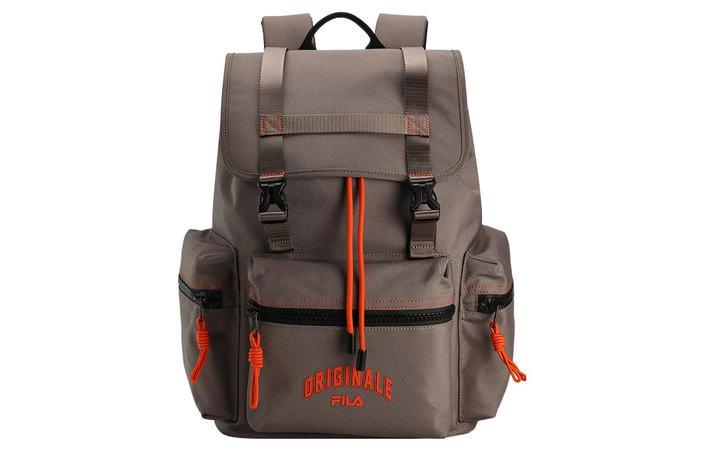 

Футболка ФИЛА Сумка для ноутбука из ткани Рюкзак Очень маленький Унисекс Цвет кофе умбра