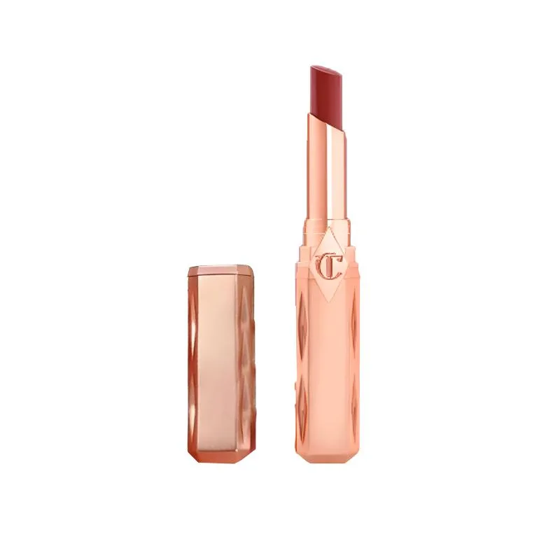 Charlotte Tilbury Помада CT Qianjin Tube с бархатной текстурой, матовая, легко растушевывается, для естественного тона кожи, #122 Wishful Naked Peach — фото 4