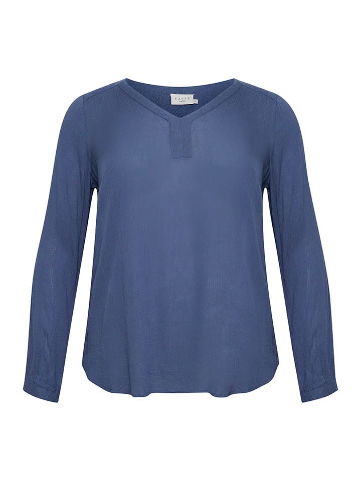 

KAFFE curve Блузка "Ами" синего цвета