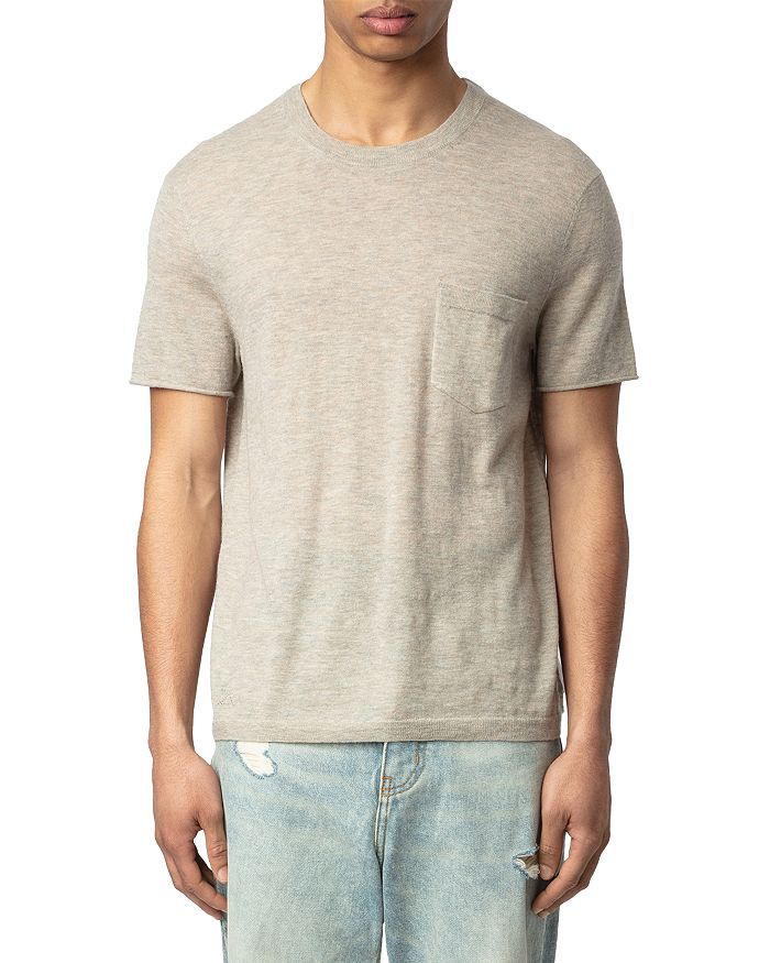 

Джимми Покет Кашемировая Футболка Zadig & Voltaire, коричневый/бежевый
