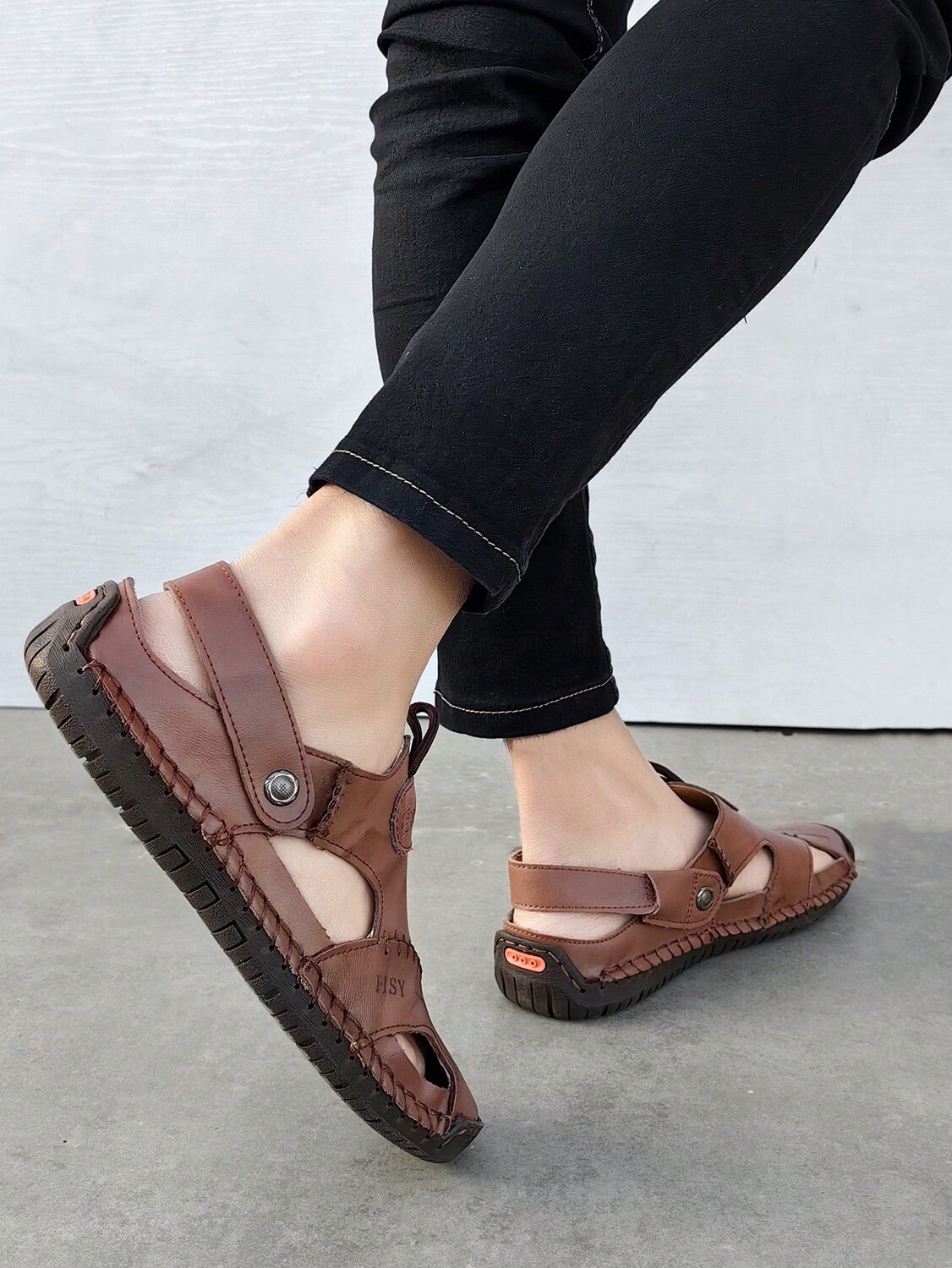 

Сандалии мужские винтажные, коричневый