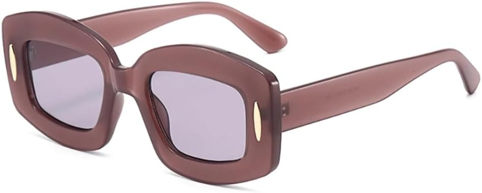 

Ретро-модные солнцезащитные очки большого размера для женщин и мужчин, классические очки с защитой от УФ-излучения UV400 для активного отдыха на природе VFDHN, Pinkish Purple