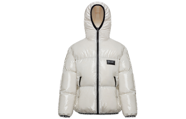 

Пуховик мужской белый Moncler