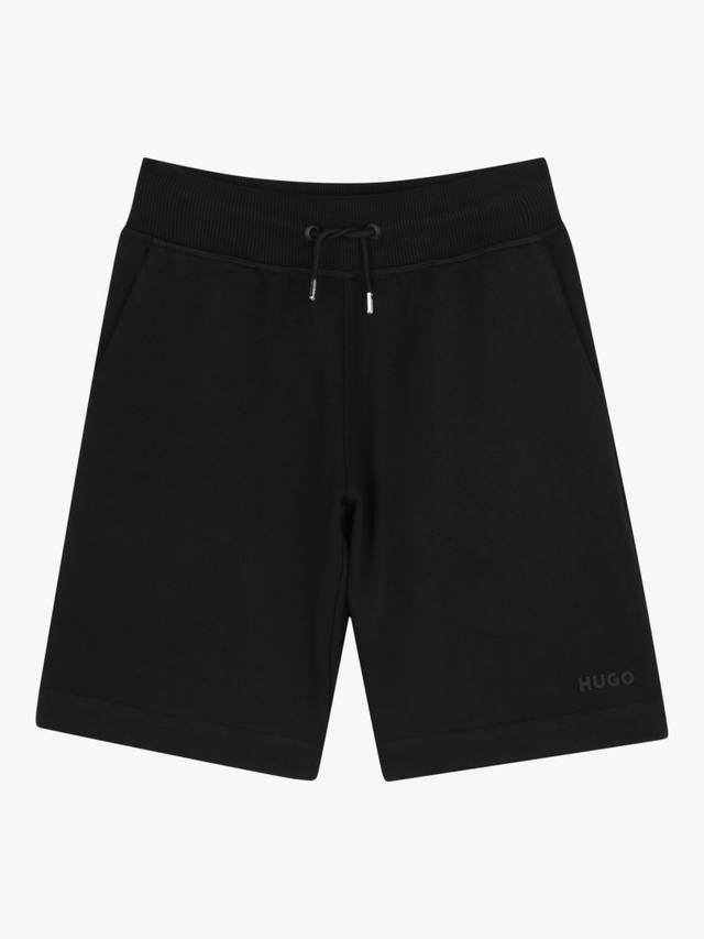 

Детские шорты с кулиской из хлопковой смеси HUGO BOSS, Black