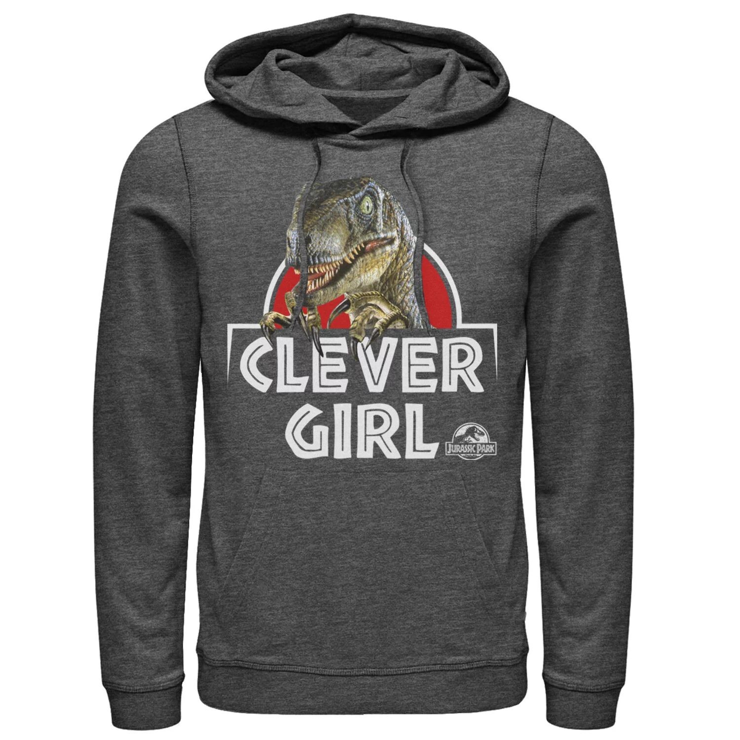 

Мужская толстовка с капюшоном Velociraptor Real Clever с парком Юрского периода Licensed Character