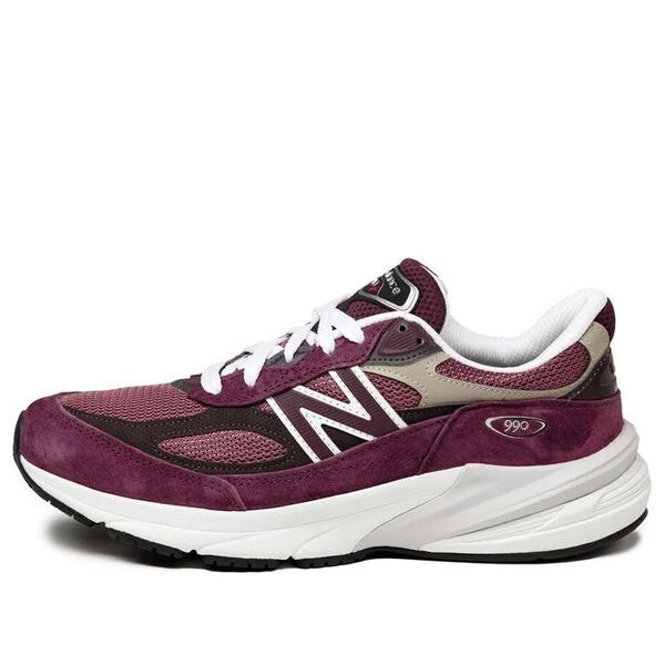 

Кроссовки teddy santis 990 v6 made in usa 'burgundy tan' New Balance, бургундия