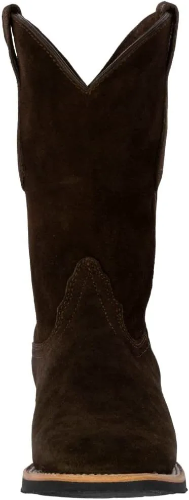 

Мужские коричневые западные ковбойские сапоги Texas Legacy из нубуковой кожи с квадратным носком для родео, коричневый