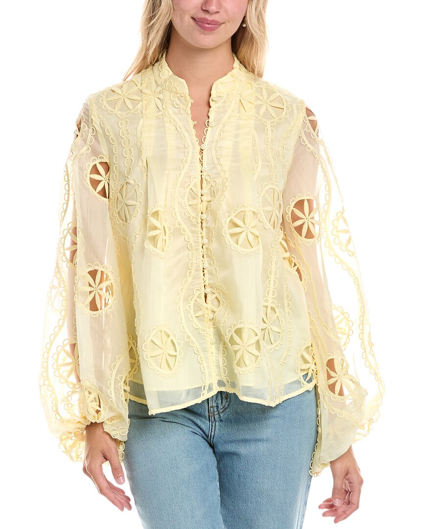 

Бардо Либби Кружевная блузка Bardot, желтый