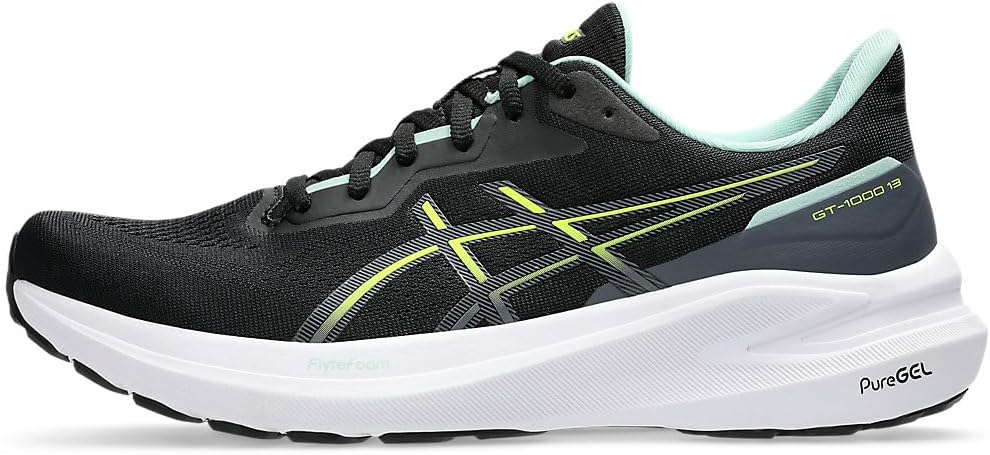 Беговые кроссовки Asics GT-1000 13 для мужчин, черный/желтый — фото 3