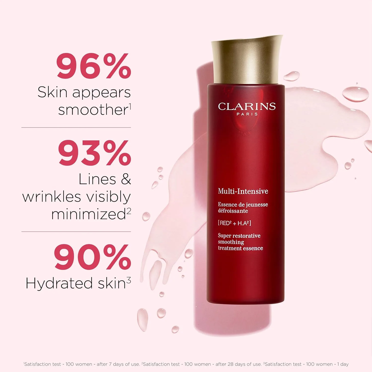 Clarins Super Restorative Treatment Essence, антивозрастной лосьон для зрелой кожи, ослабленной гормональными изменениями, 200 мл — фото 2