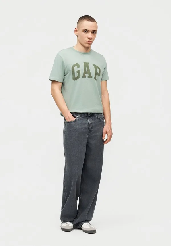 Повседневная мягкая базовая футболка с логотипом Gap, Iceberg Green — фото 2
