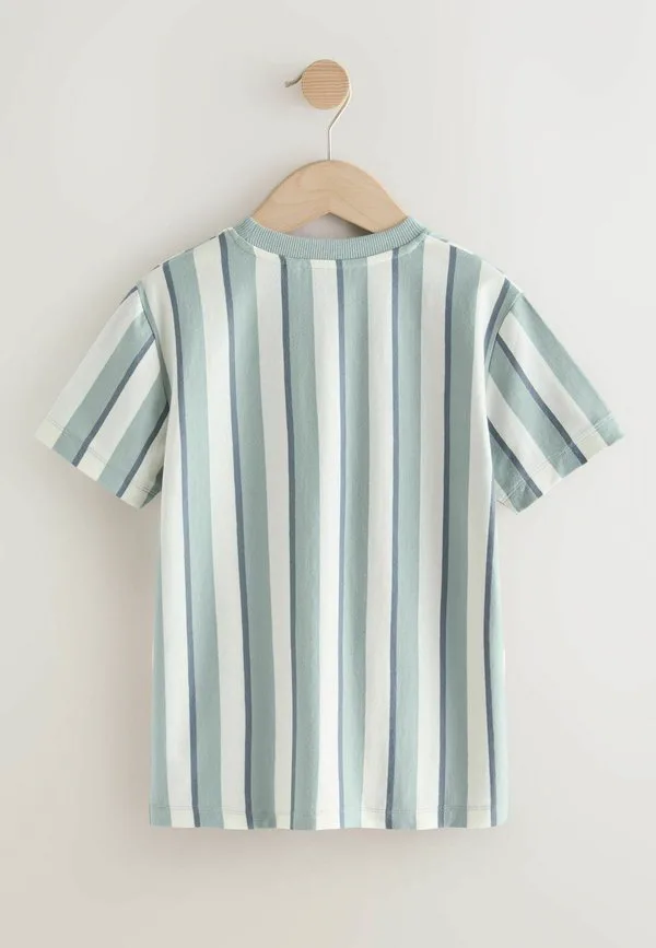 Футболка с коротким рукавом и графическим принтом, стандартного кроя. Next, Mineral Stripe — фото 4