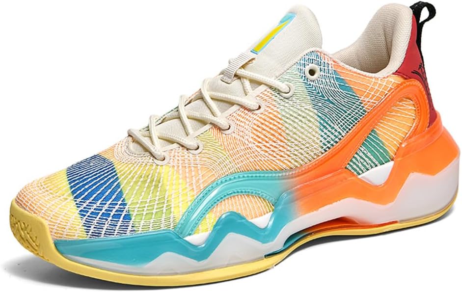 

Кроссовки Mashangfu Men для баскетбола, повседневной носки, бега и работы, желтый