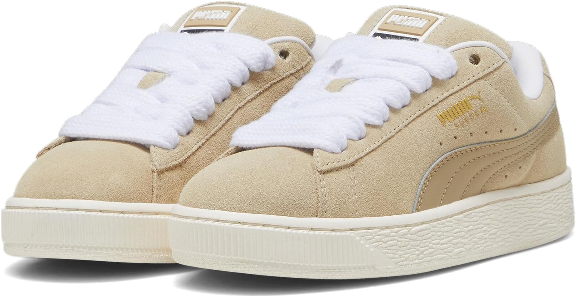 

Кроссовки PUMA Kids Puma Kids Suede XL Sneakers, цвет Putty-Warm White